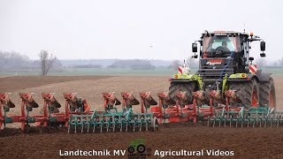 Claas Xerion  Kverneland  Onland Pflügen  Plowing Onland 2021 [upl. by Onidranreb147]