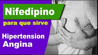 NIFEDIPINO para que sirve efectos angina hipertension [upl. by Dorcia]