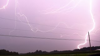 quotCANNON FIREquot thunder clap from positive strike amp awesome crawler lightning [upl. by Allehcram]