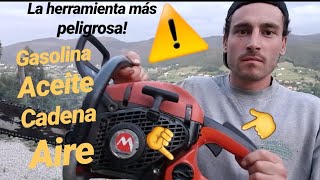 Como usar la MOTOSIERRA 7 pasos TEORÍA [upl. by Gosselin768]