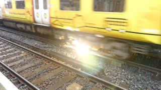 Merseyrail 507 009 making arcs at Birkdale station [upl. by Kakalina]