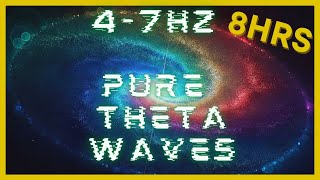 47hz PURE Theta Waves  432hz Base Frequency  Binaural Beats  CIA Hemi Sync  Astral Projection [upl. by Oremodlab]