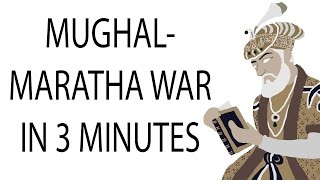 MughalMaratha War  3 Minute History [upl. by Sax]