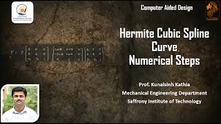 Hermite Cubic Spline Curves  Curves and Surfaces  Numerical Steps  CAD [upl. by Nylesoy]