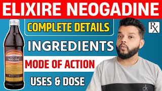 Neogadine Elixir Benefits IngredientsHow To Use in hindiGyanear The Medical Channel [upl. by Yenal]