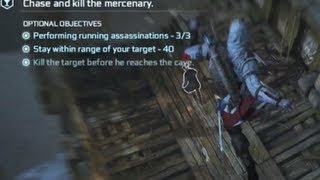 Dead Chests Treasure  Full Sync  running assassinationsKill the target before the cave  AC3 [upl. by Ardnekan]