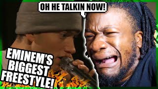 Eminem RIPS Tim Westood  Eminem biggest Freestyle Reaction [upl. by Ahsiekal]