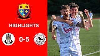 Caerleon 05 Cwmbrân Town  Gwent FA Senior cup  Quarter final highlights [upl. by Knutson]