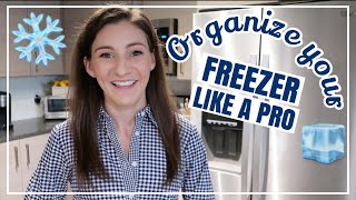 HOW TO ORGANIZE YOUR FREEZER LIKE A PRO  Small Freezer Organization  Freezer Storage Hacks [upl. by Loy569]