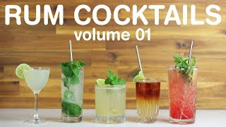 BEST RUM COCKTAILS  volume 01 [upl. by Ettenwahs982]