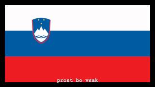 National Anthem of Slovenia Instrumental with lyrics [upl. by Lehmann]