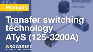 Transfer switching technology by Socomec – ATyS 1253200A [upl. by Potash146]