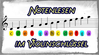 Notenlesen im Violinschlüssel [upl. by Noda455]