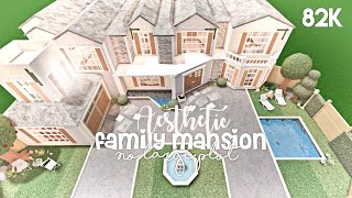 Aesthetic Family Mansion No Large Plot  Bloxburg Build [upl. by Dolly]