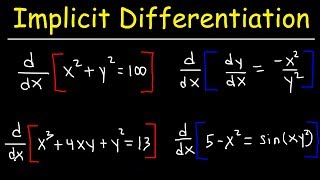 Implicit Differentiation [upl. by Roinuj]