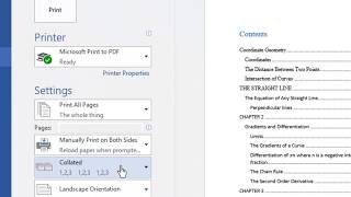 How to Print a foldable Booklet in Ms Word 2016 [upl. by Estevan]