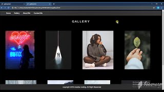 How To Create A Gallery Web Page Using HTML And CSS Step By Step Website Tutorial [upl. by Noirad]