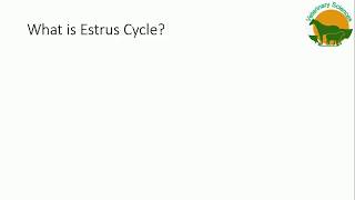 Estrus Cycle in Dairy Animals [upl. by Nyladam]