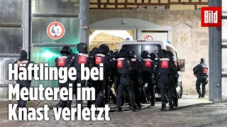 Gefängnismeuterei Polizei stürmt Knast in Thüringen  JVA Untermaßfeld [upl. by Carma]