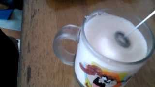 Aerolatte Review Frothing Cold Milk In Under 1 Minute [upl. by Ahsatniuq]