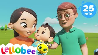 I Love My Daddy Song  Kids Songs amp Nursery Rhymes  Lellobee [upl. by Hadnama]